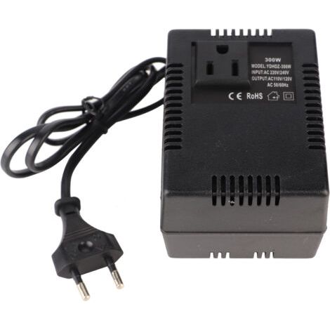 300 W Ac 220 V Auf 110 V Spannungswandler – Eu-stecker-adapter – Hitzebeständig – Kompakt Und Leicht Für Unterwegs