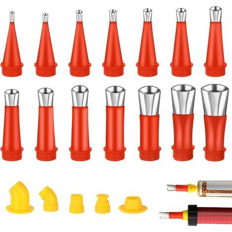 Edelstahl-dichtungsdüsen-applikator, 19-teiliges Universelles Integriertes Gummidüsenwerkzeug, Kartuschenpistolen-düsen-dichtungswerkzeug Für Küche, Badezimmer – Rapanda