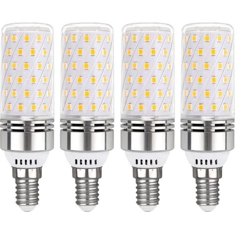 Ampoule Mais Led E14 16w Blanc Chaud 3000k, 1450lm, Äquivalentes Halogen E14 100w, Ac 230v, Nicht Dimmbar, Petie Culot Lampe E14 Mais Led Für Innenbeleuchtung, Los Von 4