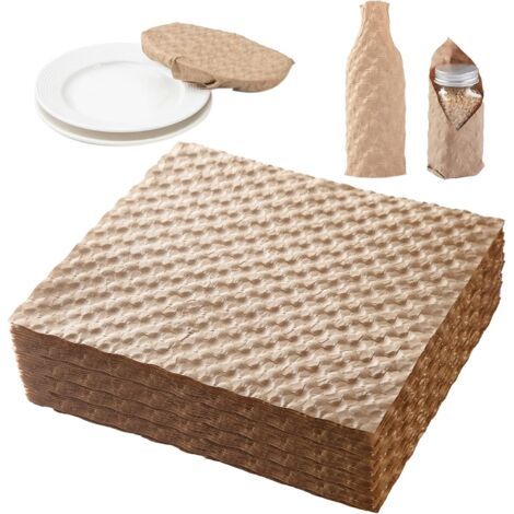 Luftpolsterfolie 100 Blatt – 29 X 29 Cm – Alternative Zu Kunststoff – Zum Verpacken, Umzug, Versand, Lagerung