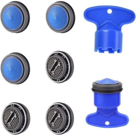 Packung Mit 6 Luftausschäumern M24 – Wassersparer Mit 24-mm-filter – Optimale Belastung Und 5 Filterbetten – Einfache Installation