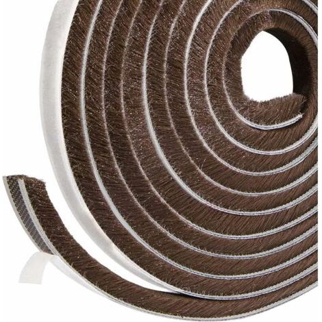 Bürstendichtung Für Schiebetür 9 Mm X 15 Mm X 5 M – Flexibles Epdm Zur Schalldämmung – Selbstklebend Für Fenster Und Türen