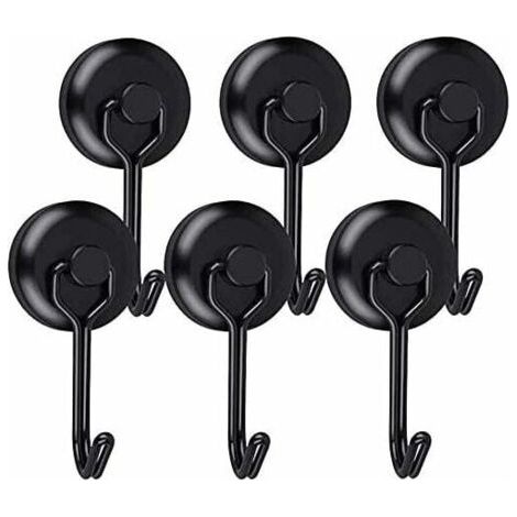T-audace Lot Von 6 Magnetischen Häkelhäkeln Für Den Kühlschrank, Häkelarbeiten Für Rotierende Küchen In Schwarz, Häkelarbeiten Für Die Decke, Häkelarbeiten Für Den Tisch