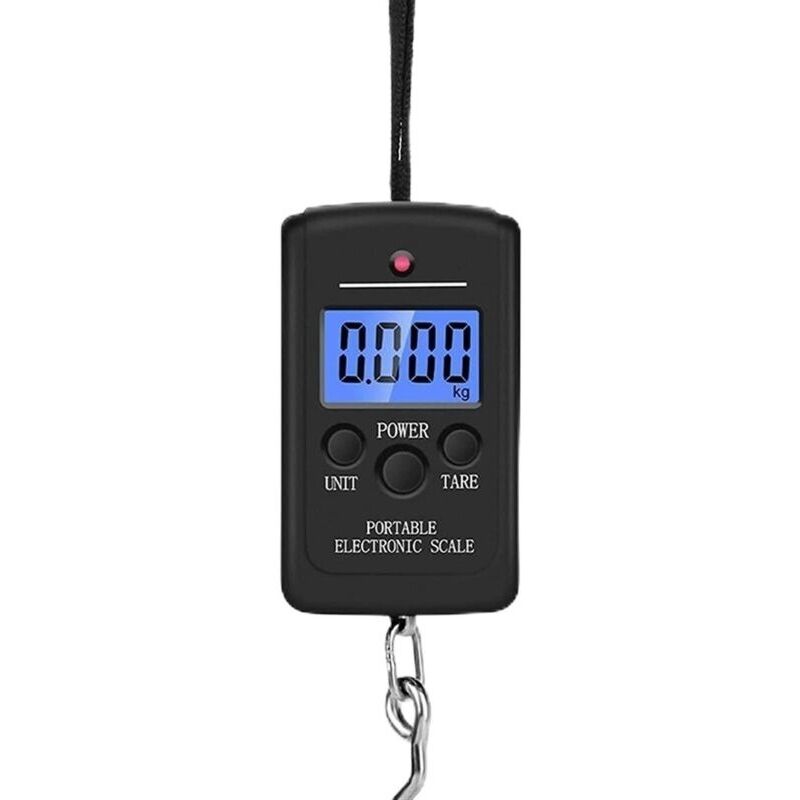 Tragbare Tragbare Personenwaage Mit Lcd-display, 40 Kg, Elektronische Waage, Handgepäck (schwarz)
