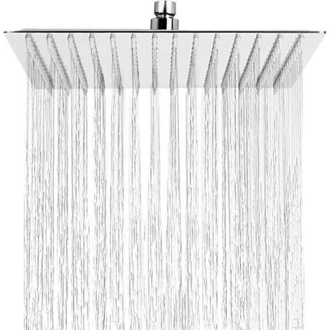Quadratischer 12-zoll-duschkopf Aus Edelstahl 304 – Antikalk – Hochglanzverchromte Oberfläche – Einfache Installation