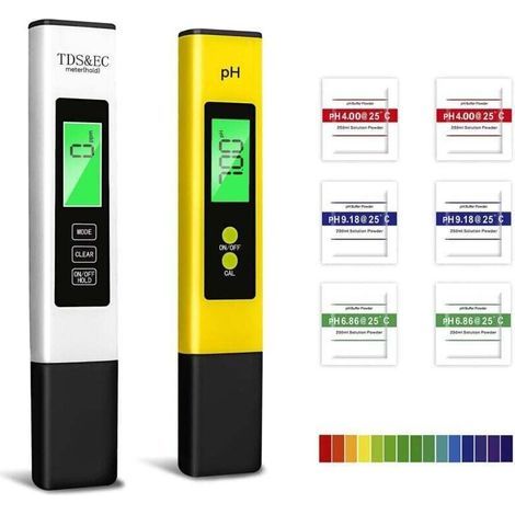 Ph-tester, 4-in-1-schwimmbad-wasserqualitätsanalysator Mit Hintergrundbeleuchtung, Tds/ec/temperatur-kombi-tester, Hochpräzises Ph-messgerät Mit 0,01 Auflösung, Geeignet Für Xxw