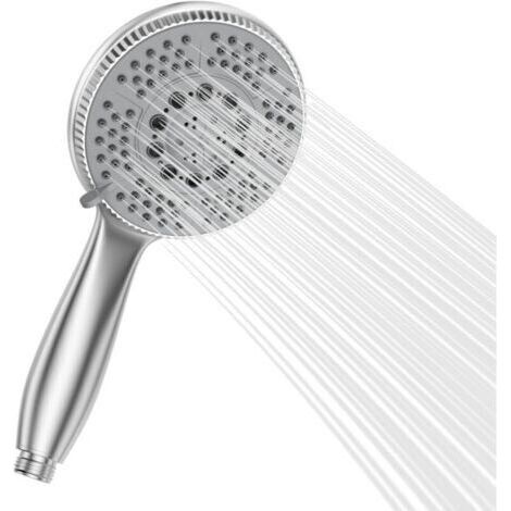 Duschkopf 5 Modi – Hochdruckmassage, Chrom 120 Mm, Wassersparend, Einfache Installation