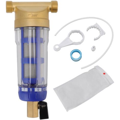 Zyklon-sedimentationswasserfilter G1/2 Zoll – Reines Kupfer – Filterung 40–60 Μm – Kompatibel Mit Waschmaschinen Und Warmwasserbereitern