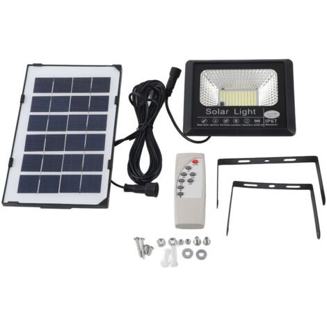 100led Outdoor Solar Spotlight Ip67 Wasserdichte Solar Wandleuchte Fernbedienung Straßenlaterne Für Garten 40w