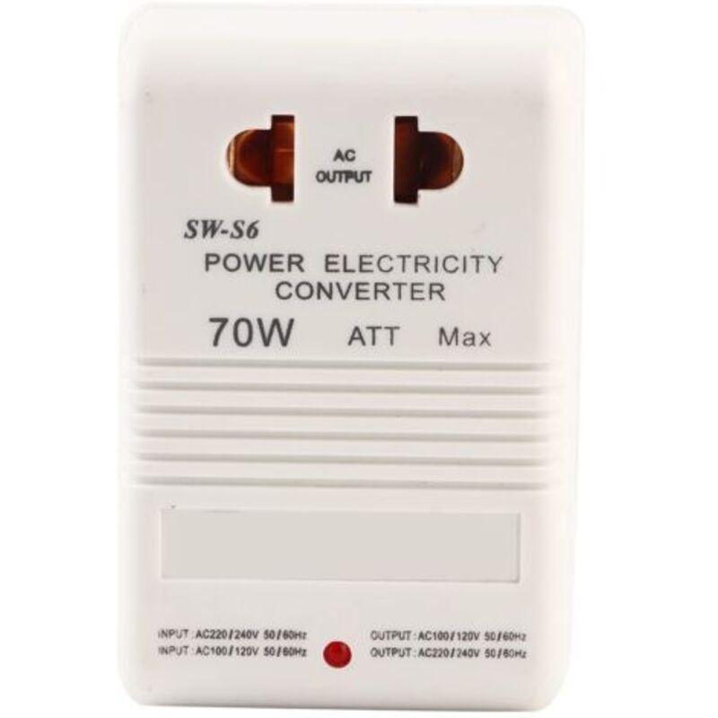 70-w-spannungswandler 110 V/120 V Auf 220 V/240 V – Zweikanal-adapter – Cn-standard-buchse – Verwendung Für Geräte Bis Zu 30 W