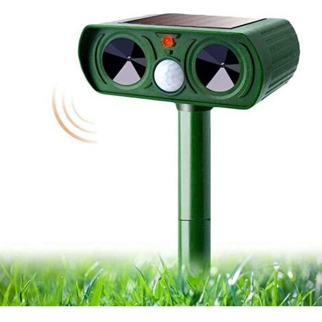 Outdoor-katzenvertreiber, 1 Pc, Ultraschall- Und Flash-laufwerk, Solaraufladung, Verhindert Hunde, Mäuse, Tauben, Für Gartenkinderzimmer