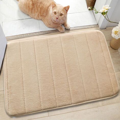 Kamelfarbener Badezimmerteppich, 40600,5 Cm, 1 Stück, Saugfähiger Badezimmerteppich, Maschinenwaschbare Badewannen-duschmatte