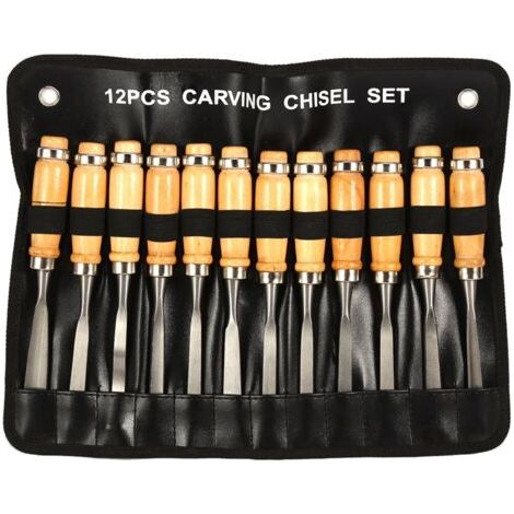 Holzmeißel-set, Schreiner-set, 12-teiliges Schnitzwerkzeug Für Holzarbeiter-anfänger