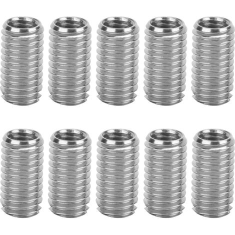 Satz Mit 10 Gewindeeinsätzen M6x1,0 Und M8x1,25 – Länge 15 Mm Aus Edelstahl 303 – Reparatur Defekter Gewinde – 10 Stück