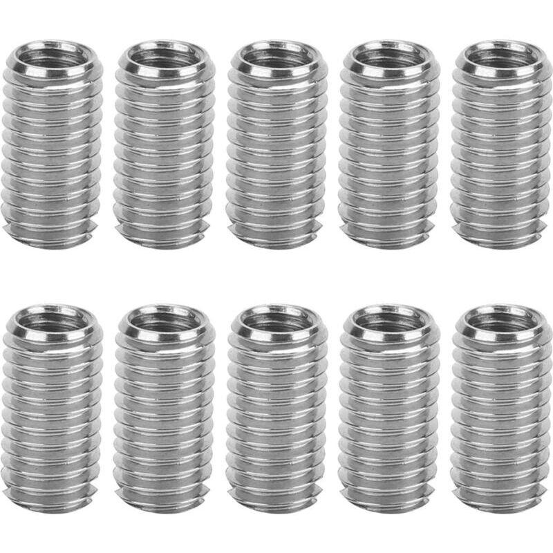 10 Stück Innengewinde M6 1,0 Außengewinde M8 1,25 Mm Innendurchmesser 15 Mm