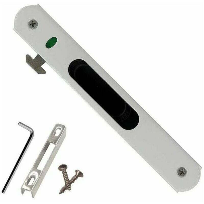 Serrure De Porte Coulissante - Garnituren De Quincaillerie De Verrouillage Einfache De Fenêtre De Porte Coulissante En Acier Inoxydable De Ménage,,