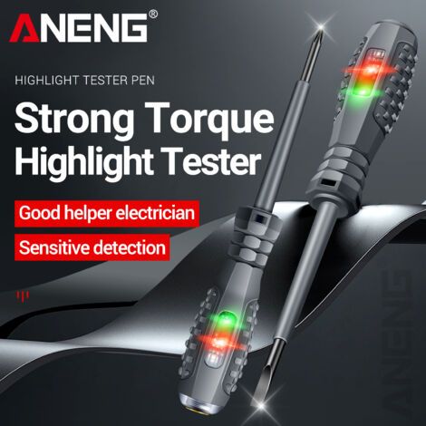 Aneng B05 2-teiliger Kreuzschlitz-/word-schraubendreher, Elektrischer Tester, Multifunktions-heimschraubendreher Mit Anzeige, Elektriker-werkzeuge