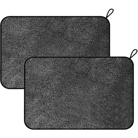 2er-pack Großes Mikrofaser-badezimmer-reinigungstuch (60 X 40 Cm), Dickes Reinigungstuch Für Autofenster, Waschen, Detaillierung, Polieren