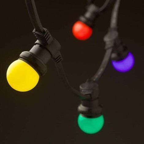 Ersandy 40 Stück B22-farb-led-leuchtmittel, 3 W-äquivalent, 30 W, 300 Lm, Ac 220 V, B22-bajonett-glühbirnen, Farbige Led-glühbirnen, Mehrfarbig, Für Zuhause, Bar, Party, Ambiente-dekoration – 40 Stück