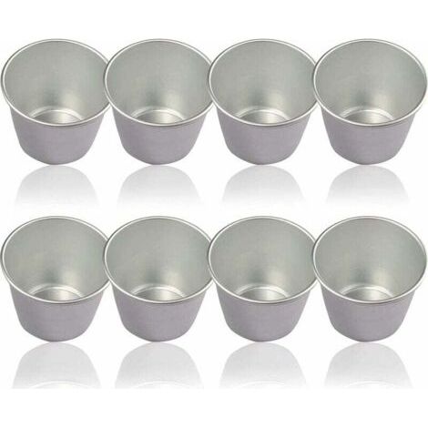 Puddingform, Set Mit 8 Aluminium-puddingbehältern Für Muffinformen, Eier, Tarteformen, Schüsseln, Becken Für Die Diy-küche-fei Yu