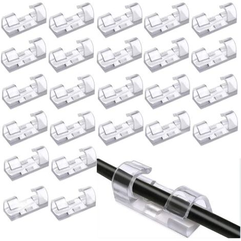 50 Stück Selbstklebende Kabel-clips, Kabel-organizer, Transparente Selbstklebende Kabel-organizer-clips, Kabel-organizer-clips Für Büro, Auto Und Zuhause
