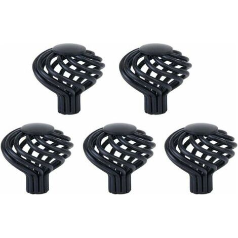 Schwarzer Möbelknopf Aus Schmiedeeisen – 5er-set – Durchmesser 1,3 Zoll – Einfache Installation Für Schränke Und Schubladen – 3 Zoll