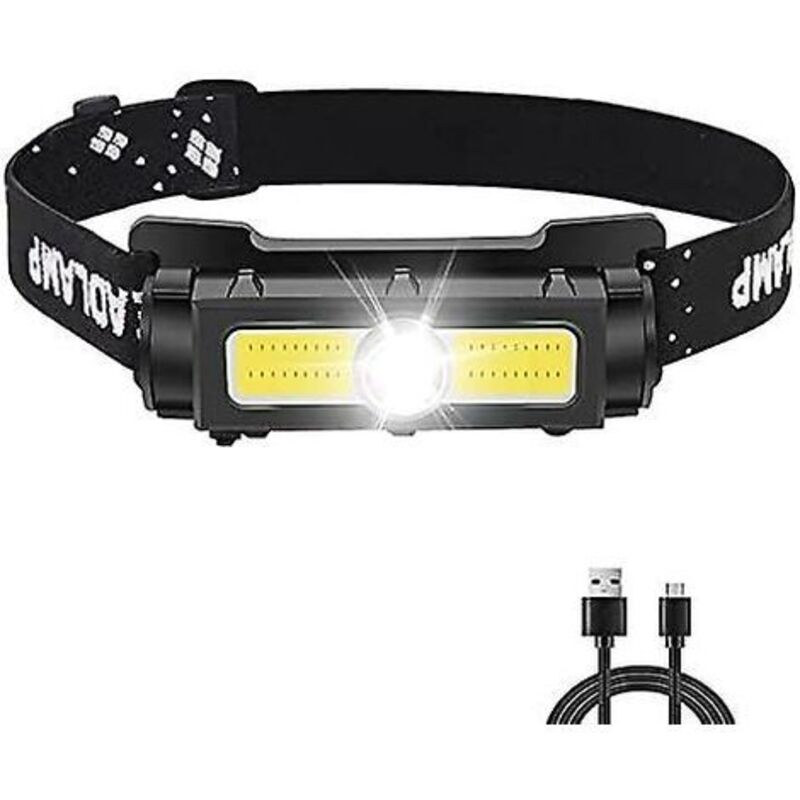 1000 Lumen Wiederaufladbare Led-stirnlampe – Rotes Und Weißes Licht – 7 Modi – Abnehmbarer Magnet Für Camping Und Angeln
