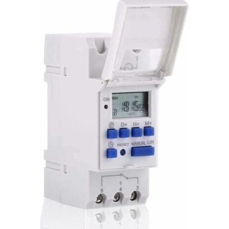 Wöchentlich Programmierbarer Digitaler Lcd-timer Mit 16 Ein-/aus-programmen, 220-v-zeitschalter