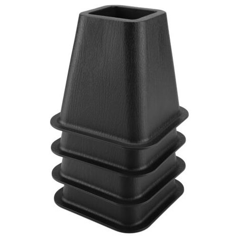 Set Mit 4 Schwarzen Möbelerhöhungen Für Bett, Stuhl, Schreibtischtisch