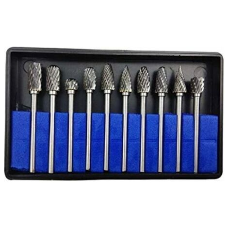 10pcs 3mm X 6mm Rollschneider Hartmetall Drehgrat Dremel Werkzeuge Für Holzbearbeitung Gravieren, Bohren