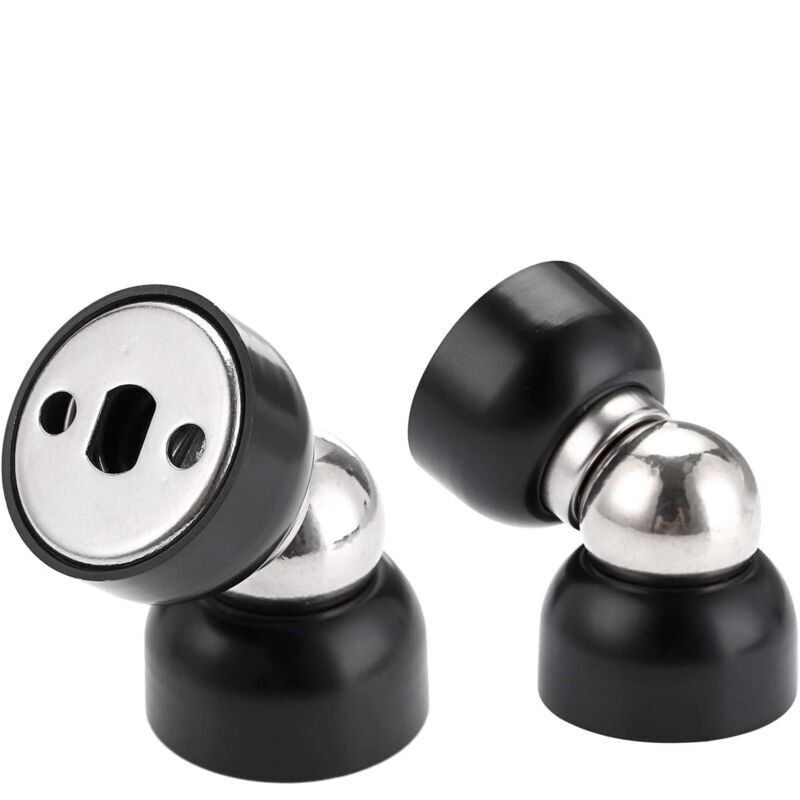 Set Mit 2 Leistungsstarken Magnetischen Türöffnern – Mini-türöffner Aus Rostfreiem Edelstahl Mit Sicht, Robusten Magnetischen Türöffnern Für Schlafzimmer, Bad, Küche, Büro Zu Hause