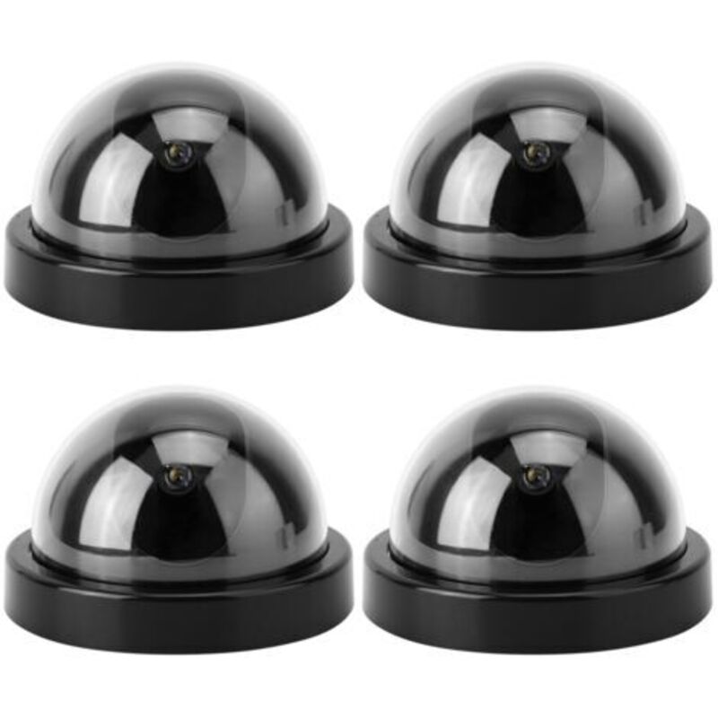 4 Stück Simulations-dachkamera-simulator Mit Clignotant-led Für Lebensmittel Von Häusern Und Unternehmen Mit 2 Stapeln Aa (schwarz)