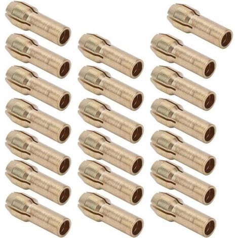 20 Stück Messing-bohrfutter, Präzise 0,5–3,2 Mm, Messing-spannzangenfutter, Passend Für Drehwerkzeuge, Zum Sammeln Von Bohrfutterhaltern, Elektrische Schleifbohrmaschine