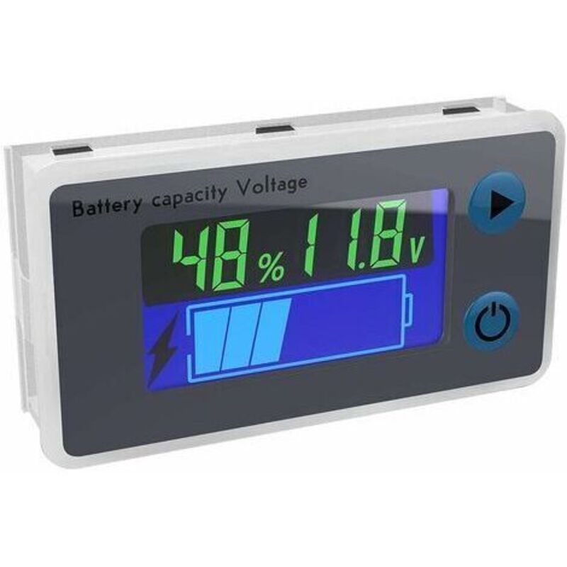 Pr Multifunktions-voltmeter 10-100 V Lcd-batteriekapazität, Temperaturanzeige Überwachen(12v)