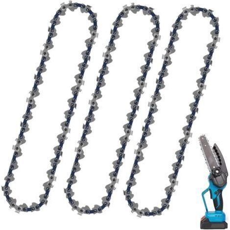 3er-pack Kettensägenkette 3/8"lp 33 Glieder 20,32 Cm Geringer Rückschlag Kompatibel Mit Bosch Ake 35 S Ake 35-19 S, Einhell, Husqvarna, Makita, Dolmar, Oregon Und Anderen Bluedeer