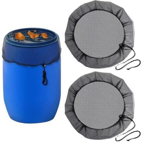 Anti-mückennetz Für Regenwassersammler, 2-teilig, Verstellbare Fassabdeckung, Schutznetz Gegen Blätter Und Mückenlarven, Schutznetz 95 Cm