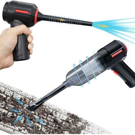 3-in-1-computerstaubsauger, Druckluft-staubsauger, Tragbarer Kabelloser Handstaubsauger, Tastaturreiniger-set, Elektrische Sprühluftdose Für Pc