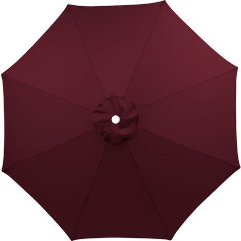 Rechange-housse Für Sonnenschirm, 8 Schirme, 3 M, Undurchlässig, Uv-beständig, Rechange-gewebe, Vin Rouge