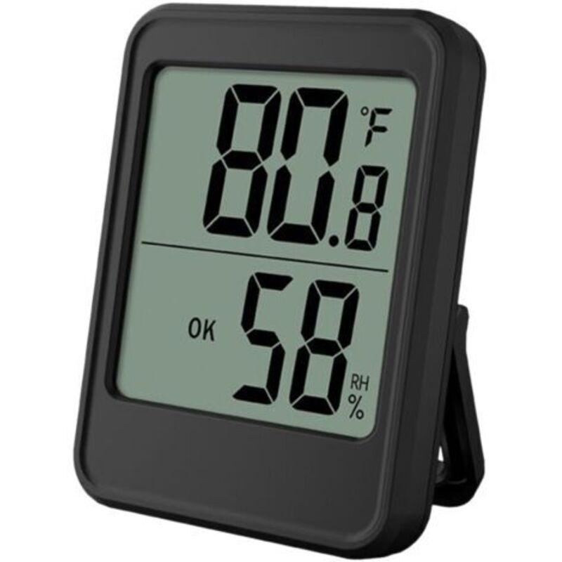 Innen-hygrometer, Großes Bildschirm-thermometer Für Den Schreibtisch, Magnetische Wand, Temperatur Und Luftfeuchtigkeit Mit Ständer Für Zuhause, Gewächshaus Und Keller