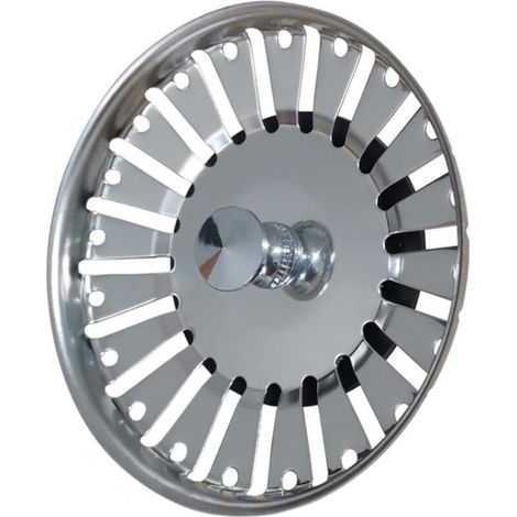 Küchenspüle-sieb, Edelstahl-spülbecken-sieb-stopper, Doppelfunktions-korb-sieb-ablaufstopfen Ersatz (durchmesser: 84 Mm) –