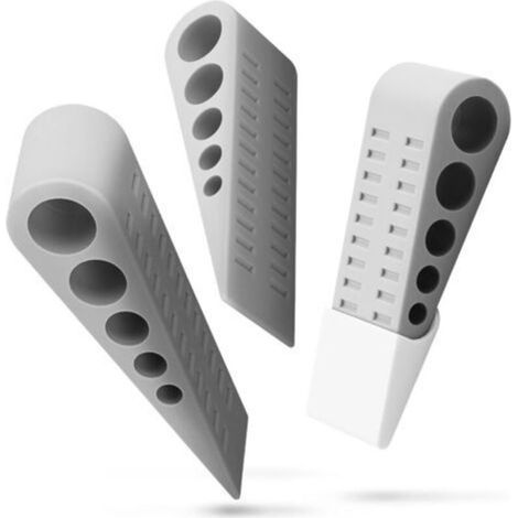 [lot De 3], Cale Porte Caoutchouc Antidérapant Sans Fixation Parfait Pour Carrelage, Tapis, Moquette, Planché Et Surfaces Stratifié – Buté Stop Butoir Arrêt De Porte Non Toxique Et Sans O