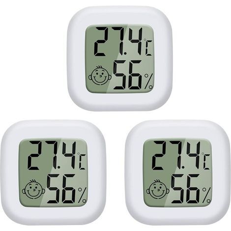 Mini-lcd-thermometer, Hygrometer, Für Den Innenbereich, Digital, Temperatur, Luftfeuchtigkeit, Hochpräzise, ​​tragbar -50 ℃ 70 ℃ 10 % 99 % Relative Luftfeuchtigkeit Für Wohnzimmer, Lager, Babyzimmer,