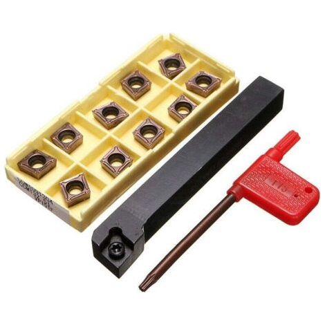 Drehwerkzeug 12 X 100 Mm Mit 10-lamellen-vergaser Ccmt09t304 – Erhöhte Steifigkeit Für Die Verwendung Vor Ort – Schneller Austausch Der Lamellen Ccmt09t304-pm