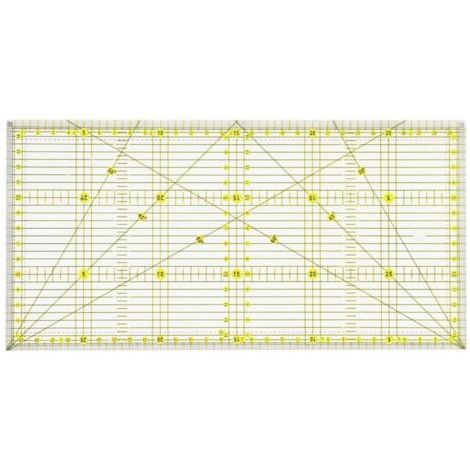 Ahlsen 15 X 30 Cm Patchwork-lineal Mit Winkelangaben, Präzises Nählineal Zum Quilten, Nähen Und Patchwork