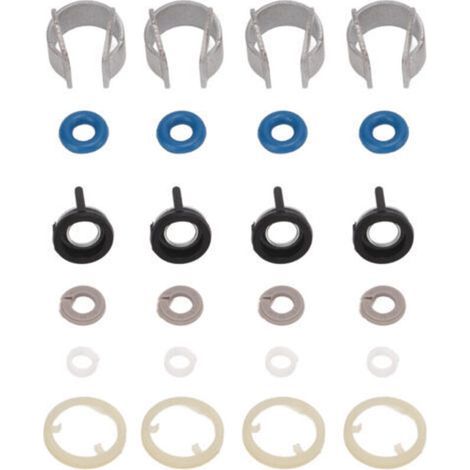 Kraftstoffeinspritzdüsen-dichtungs-reparatursatz, 4 Sätze Metall-gummi-kraftstoffeinspritzdüsen-reparatur-o-ringe 06h998907b Ersatz Für A3 A4 A5