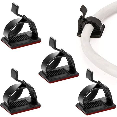 50er-pack Verstellbare Kabelmanagement-clips, Selbstklebende Organizer, Selbstklebende Kabelklemmen, Kabelhalter Für Tv, Pc, Ethernet, Unter Dem Schreibtisch, An Der Wand, Zu Hause, Im Büro