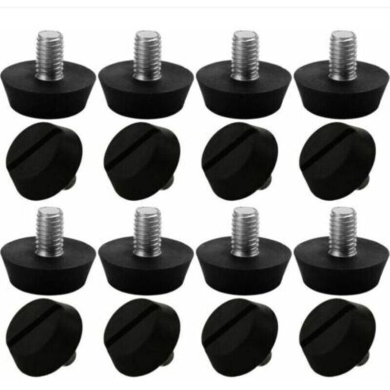 Pr 16pcs Pieds De Meubles Réglables Nivellement Patin Base Jambe Pied De Table Chaise Ajustables Protection Sol M6 X 10 X 20mm