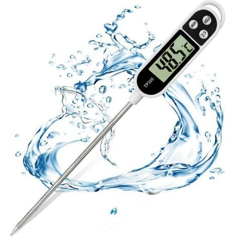 Cyslmuk – Elektronisches Lebensmittelthermometer – Sonde Aus Edelstahl – Reaktionszeit 2–3 Sekunden – Lcd-bildschirm – Genauigkeit ±1 °c Für Präzises Kochen – Tp300