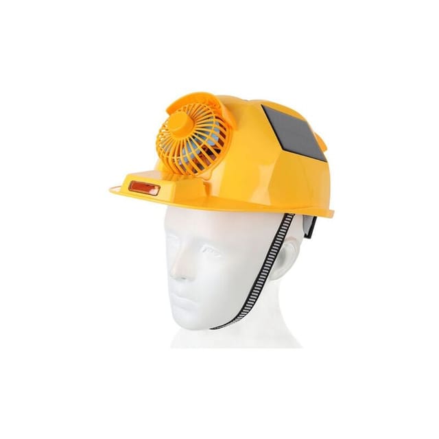Doppelventilatorhelm mit leichtem Solarschutzhelm für Bau und Heimwerker FLITI