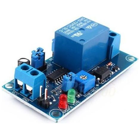 12 V Dc Verzögerungsrelais-stoppschaltermodul Mit Timer, 8 Wählbare Zeitbereiche, Belastbarkeit 250 V Ac, 10 A